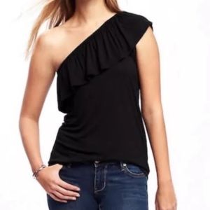 Old Navy One-Shoulder Ruffle Tank Top